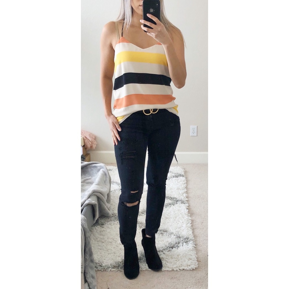 Express Striped Barcelona Tank Size XS